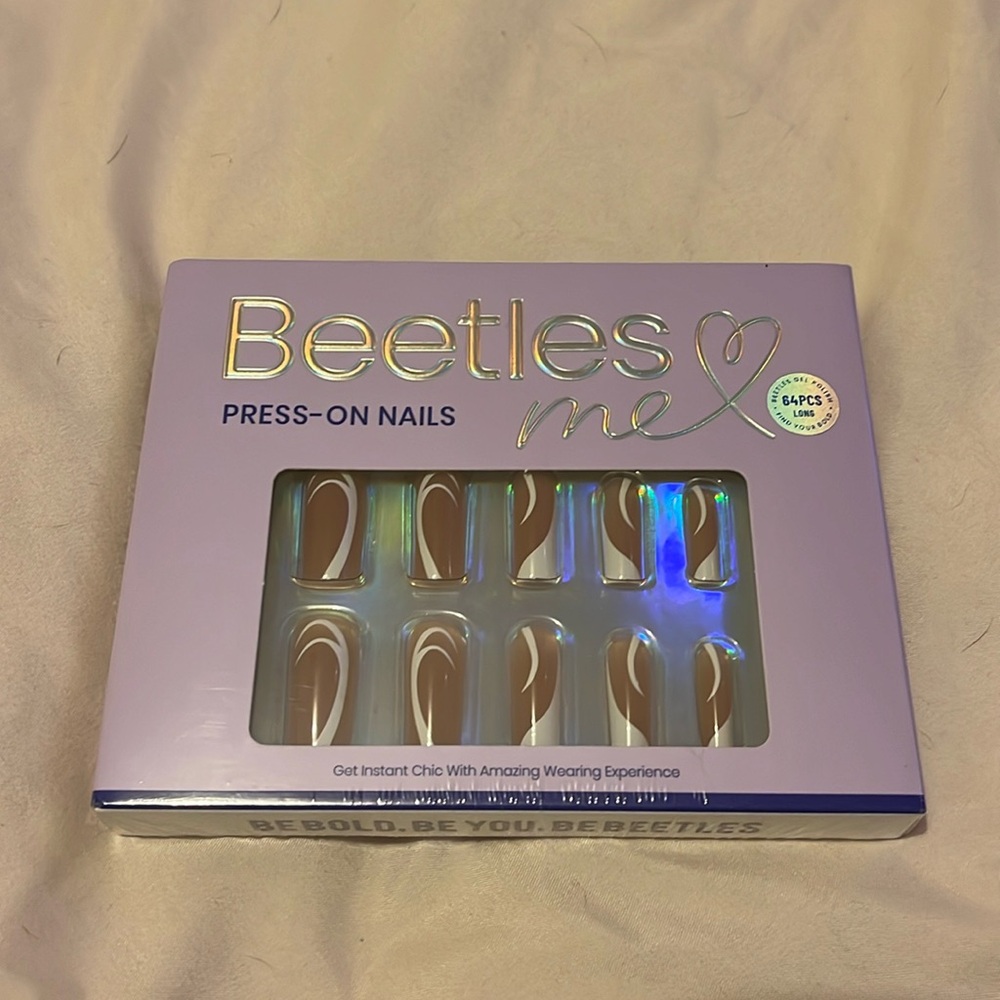 Beetles press on nails